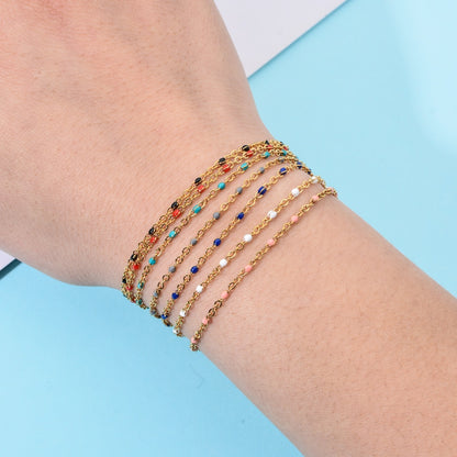 BRACELET - PERLES ARC EN CIEL